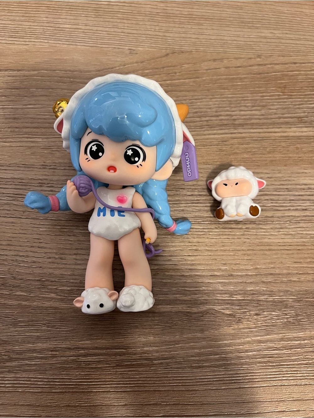 Ft. Fire x Ophuu Mie Sheep Figure with Lamb Companion Designer Toy